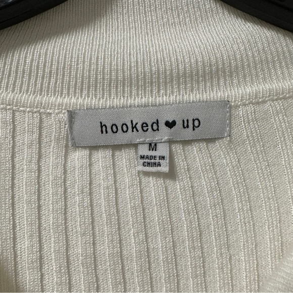 White Zip up top - Picture 3 of 5